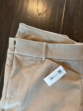 Old Navy Pixie Flare Pants in Light Khaki Office Business Casual Workwear